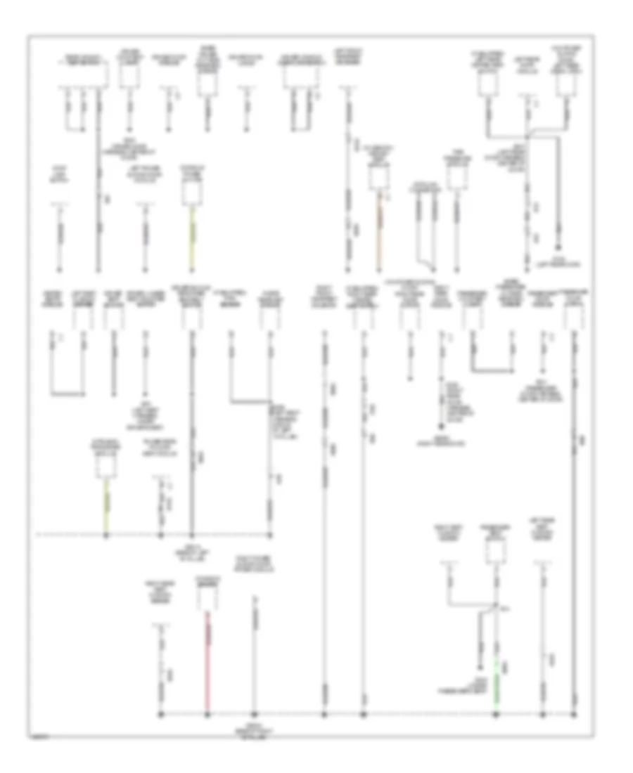 Ground Distribution Wiring Diagram (4 of 4) for Dodge Grand Caravan SE 2014