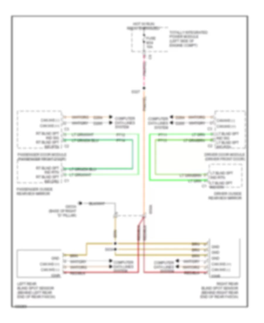 Blind Spot Monitoring Wiring Diagram for Dodge Grand Caravan SE 2014