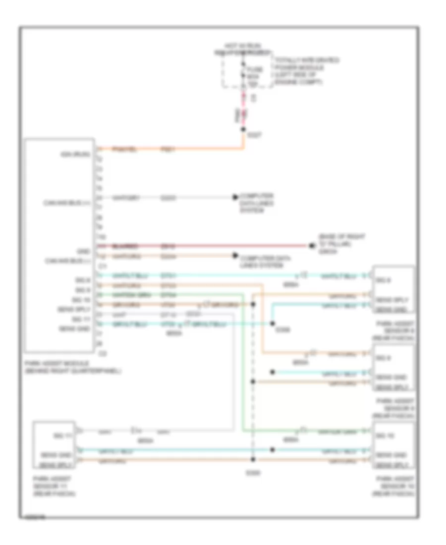 Parking Assistant Wiring Diagram for Dodge Grand Caravan SE 2014