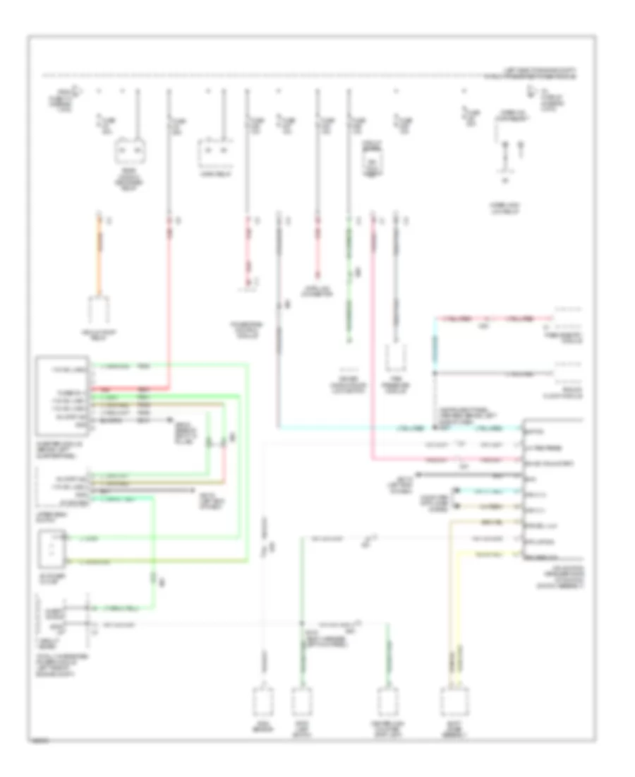 Power Distribution Wiring Diagram (2 of 5) for Dodge Grand Caravan SE 2014