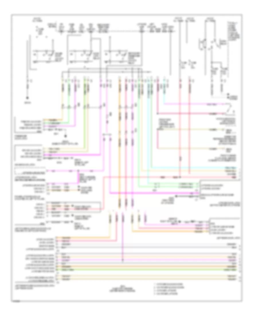 Power Door Locks Wiring Diagram 1 of 3 for Dodge Grand Caravan SE 2014