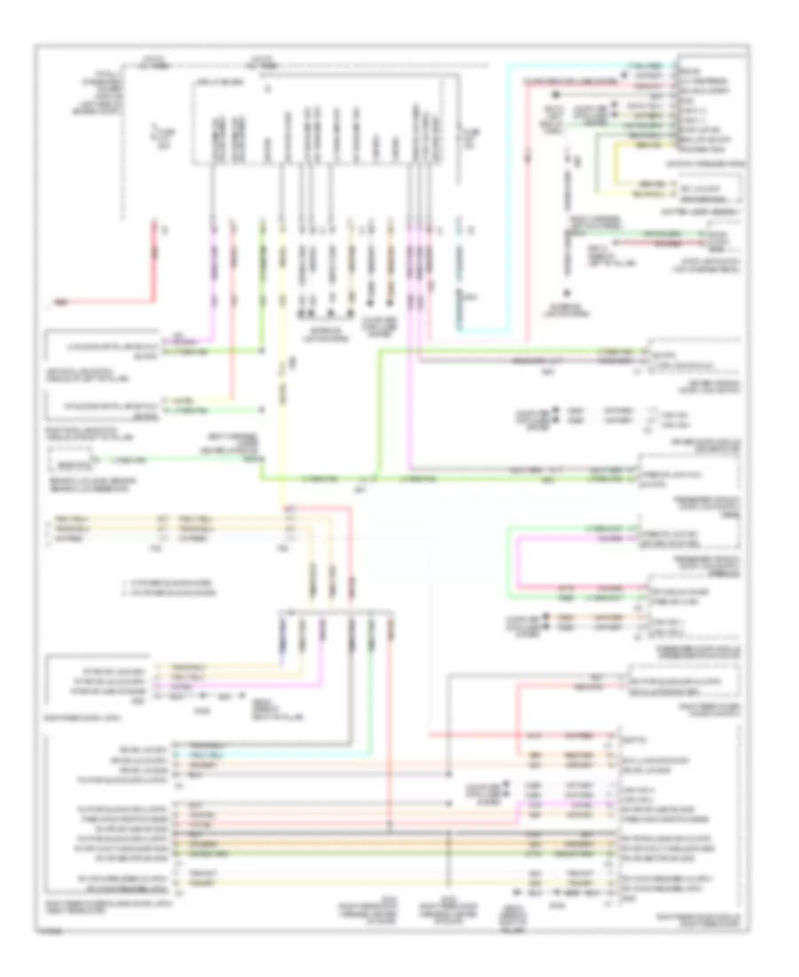 Power Door Locks Wiring Diagram (3 of 3) for Dodge Grand Caravan SE 2014