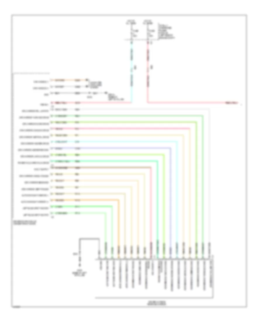 Power Mirrors Wiring Diagram, Premium (1 of 2) for Dodge Grand Caravan SE 2014