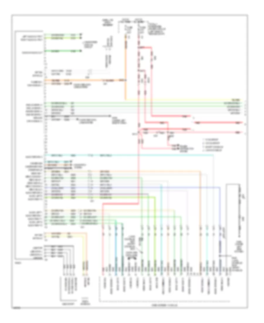 Radio Wiring Diagram, Premium (1 of 4) for Dodge Grand Caravan SE 2014
