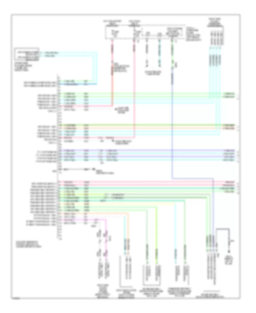 Supplemental Restraints Wiring Diagram (1 of 3) for Dodge Grand Caravan SE 2014