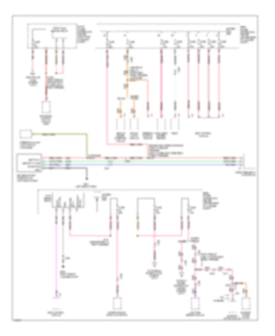 Power Distribution Wiring Diagram (2 of 4) for Dodge Charger RT 2013