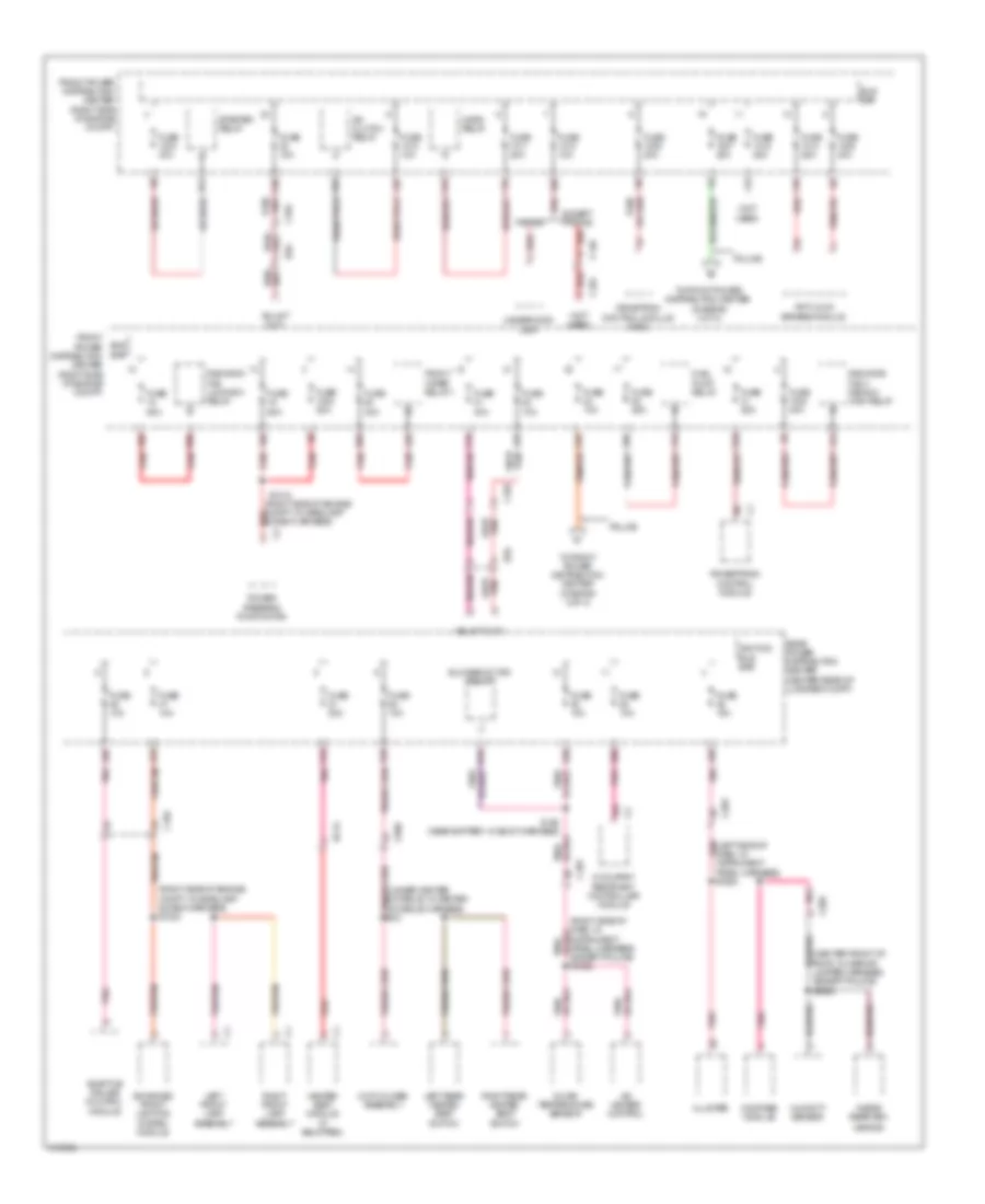 Power Distribution Wiring Diagram 3 of 4 for Dodge Charger R T 2013