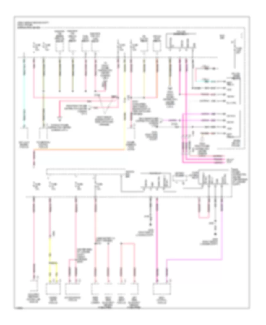 Power Distribution Wiring Diagram (4 of 4) for Dodge Charger RT 2013