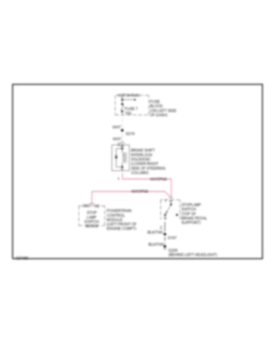 Shift Interlock Wiring Diagram for Dodge Neon High Line 2000