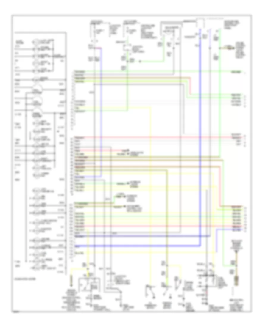 Instrument Cluster Wiring Diagram 1 of 2 for Dodge Stealth 1996