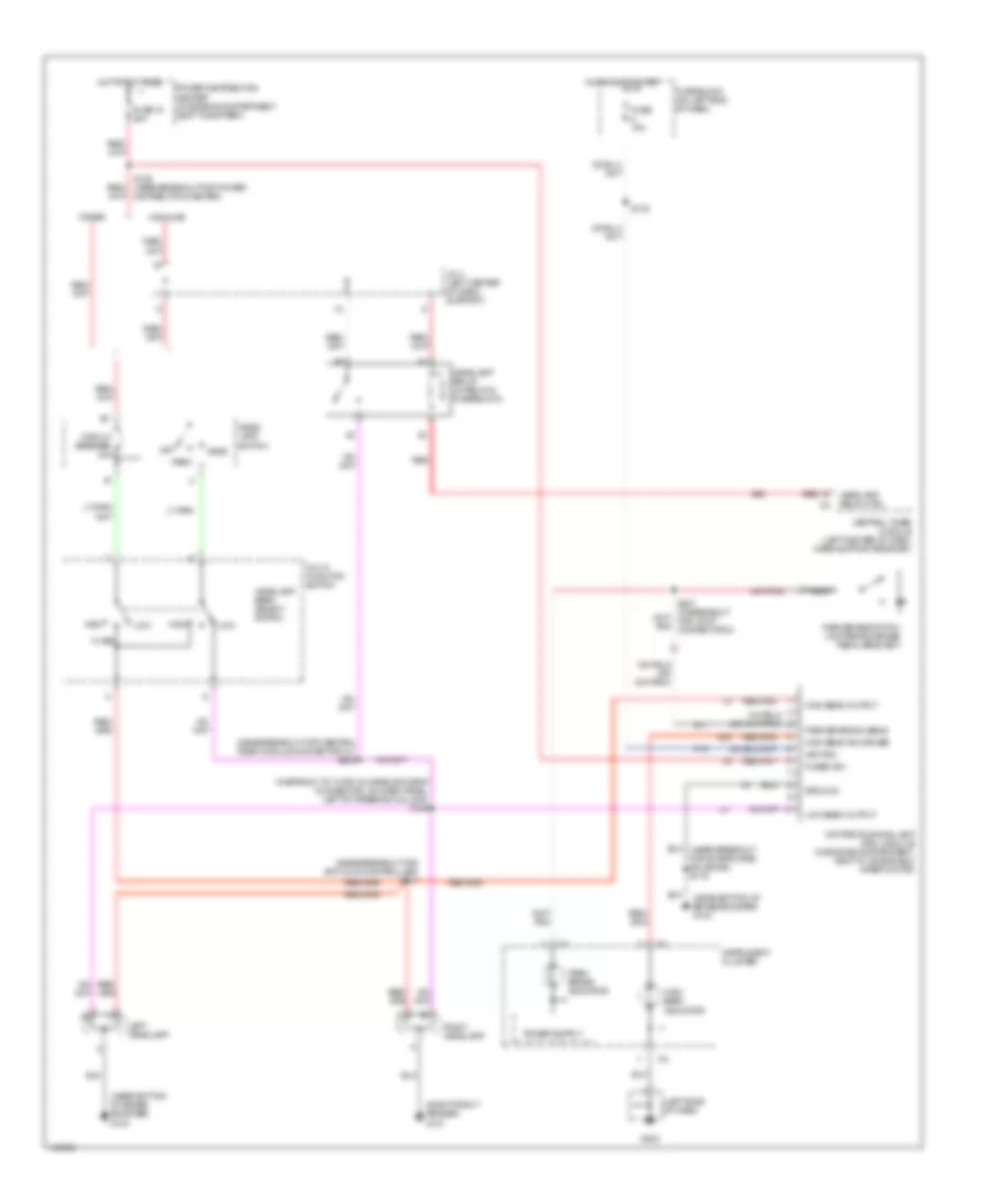 Headlight Wiring Diagram with DRL for Dodge Ram Van B2002 1500