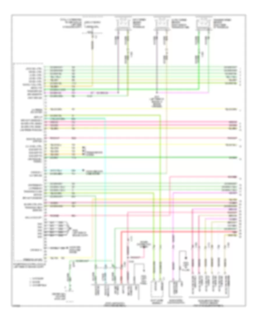 3.6L, Engine Performance Wiring Diagram (1 of 6) for Dodge Avenger Lux 2011