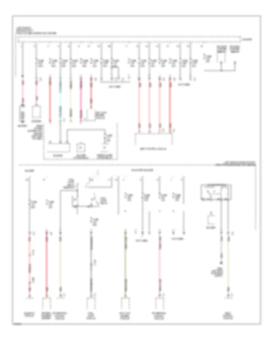 Power Distribution Wiring Diagram 1 of 4 for Dodge Journey Crew 2011
