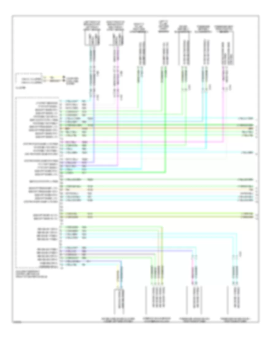Supplemental Restraints Wiring Diagram 1 of 3 for Dodge Journey Crew 2011
