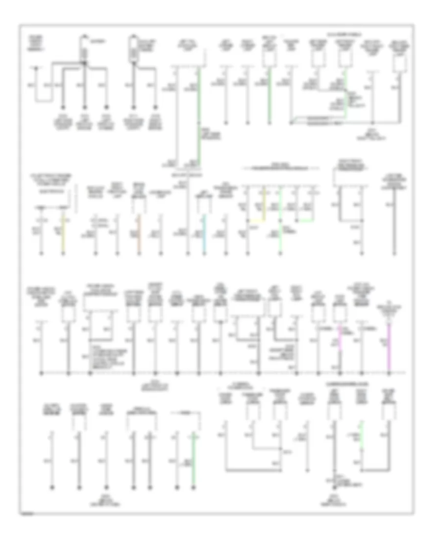 Ground Distribution Wiring Diagram 1 of 3 for Dodge Cab  Chassis RHD 2008 3500