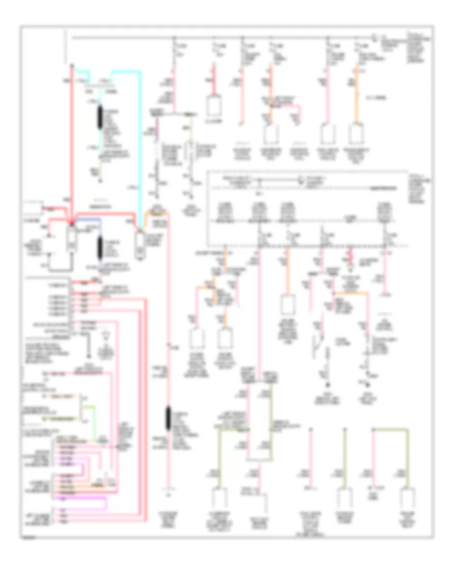 Power Distribution Wiring Diagram 1 of 3 for Dodge Cab  Chassis RHD 2008 3500