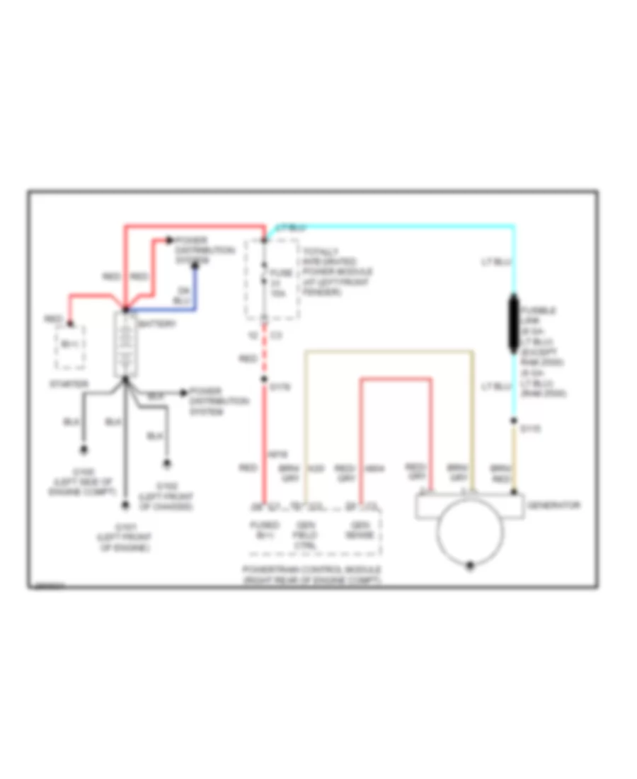 5 7L Charging Wiring Diagram for Dodge Cab  Chassis RHD 2008 3500