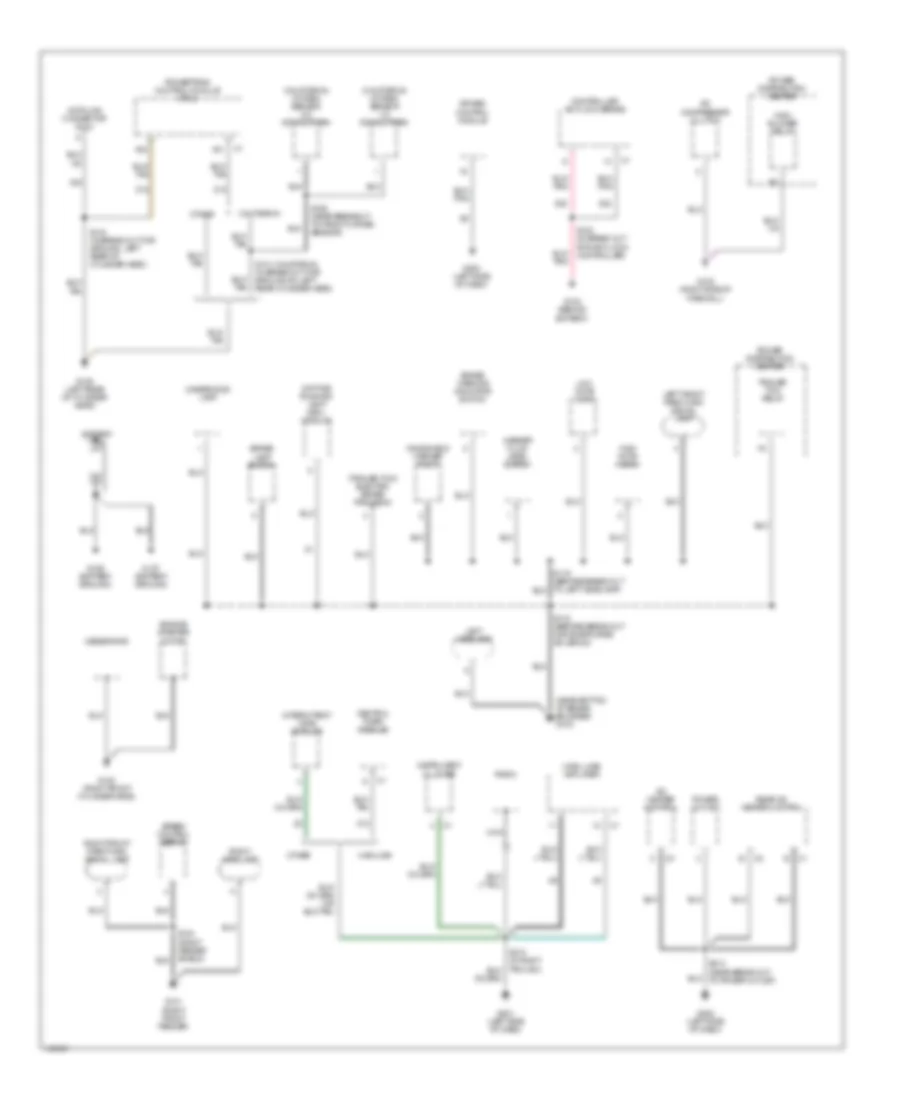 Ground Distribution Wiring Diagram 1 of 2 for Dodge Ram Van B2002 2500