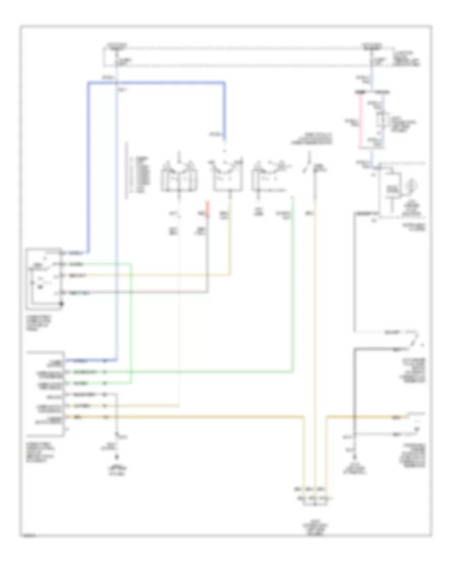 Электросхема стеклоочистителя, дворников и омывателя, Стандарт для Dodge Ram Van B2000 1500