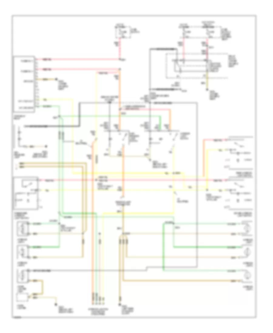 Courtesy Lamps Wiring Diagram (2 of 2) for Dodge Sprinter 2500 2004