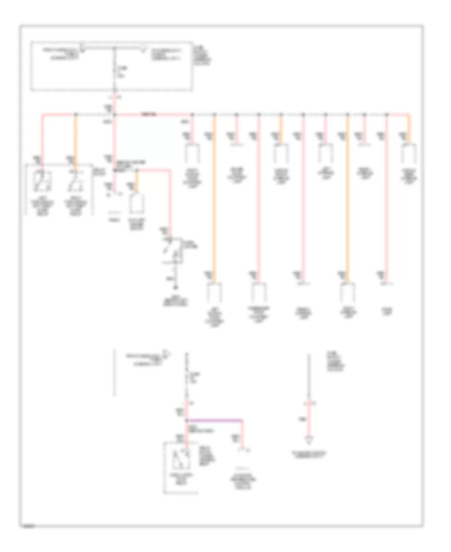 Power Distribution Wiring Diagram (4 of 7) for Dodge Sprinter 2500 2004