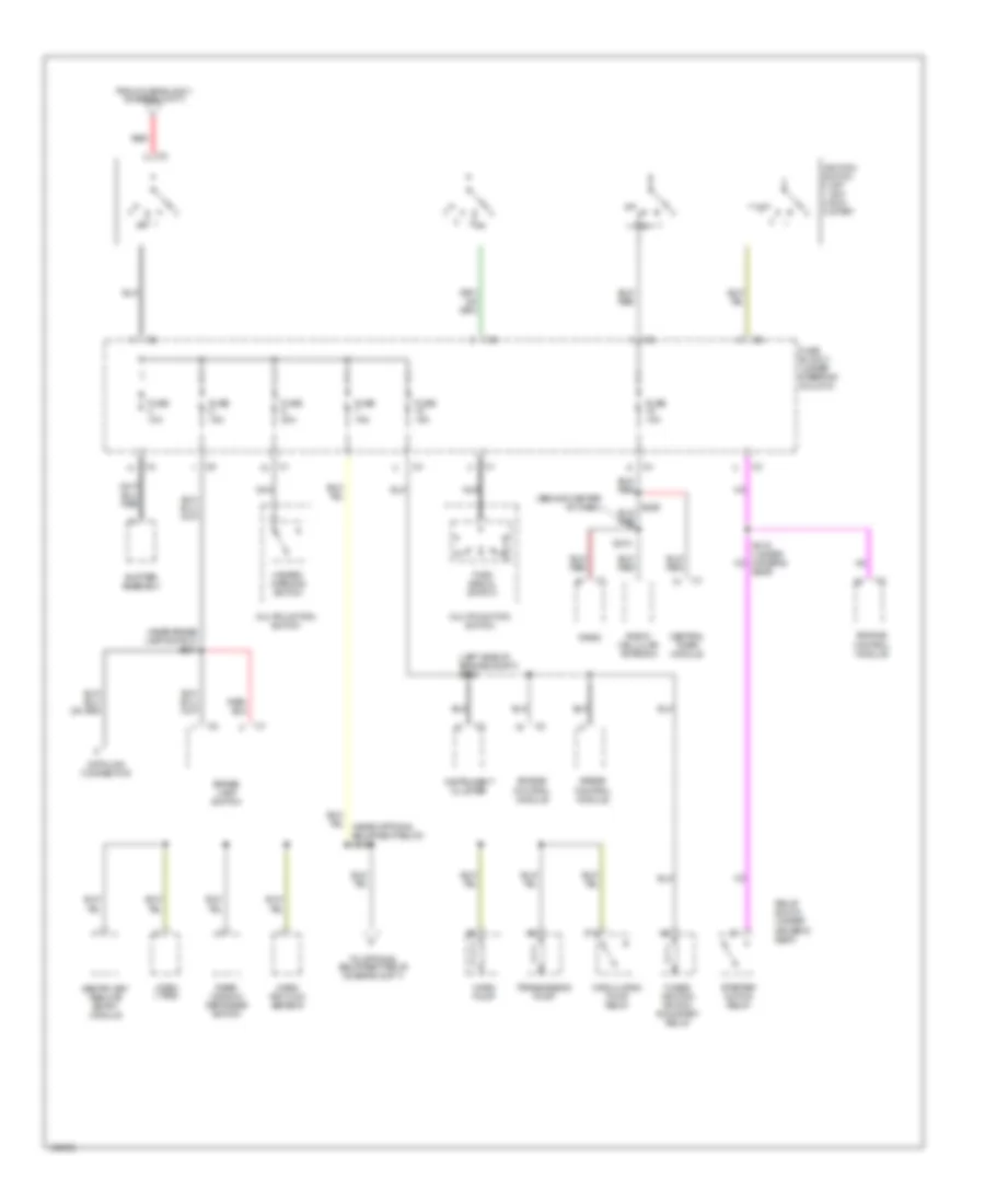 Power Distribution Wiring Diagram (5 of 7) for Dodge Sprinter 2500 2004