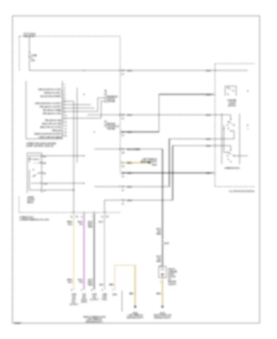 Электросхема стеклоочистителя, дворников и омывателя для Dodge Sprinter 2004 2500