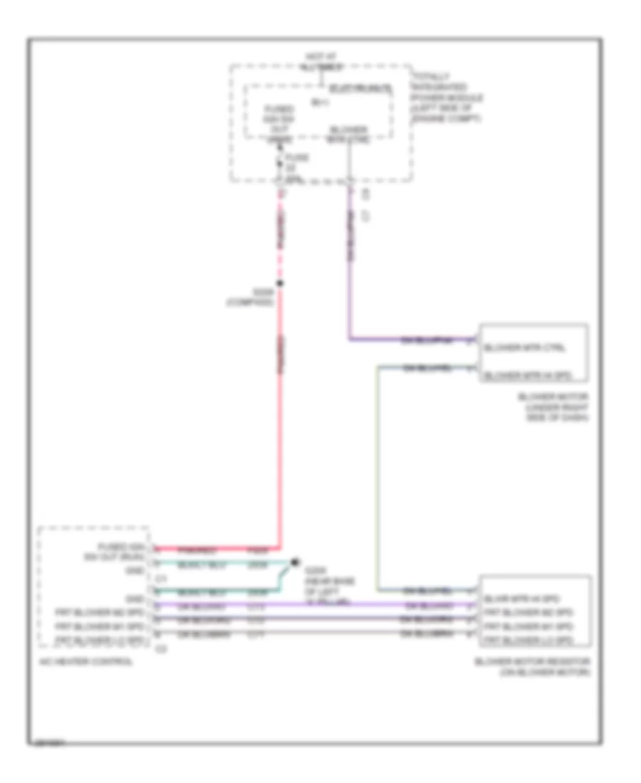 Heater Wiring Diagram for Dodge Caliber R T 2008