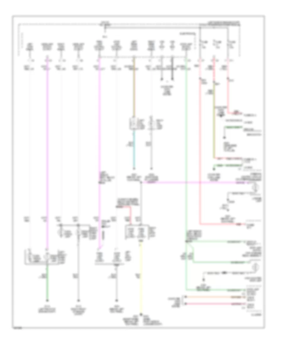 Exterior Lamps Wiring Diagram for Dodge Caliber RT 2008