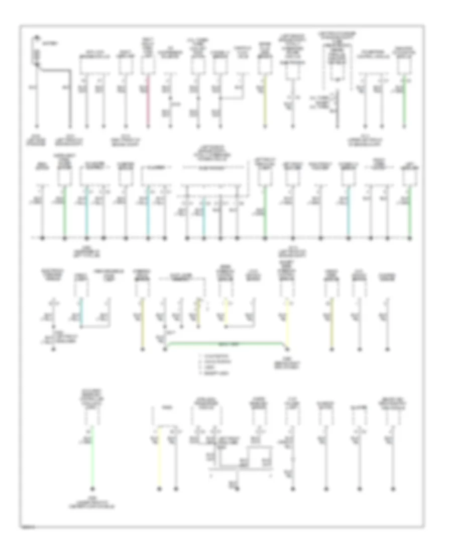 Ground Distribution Wiring Diagram 1 of 2 for Dodge Caliber R T 2008
