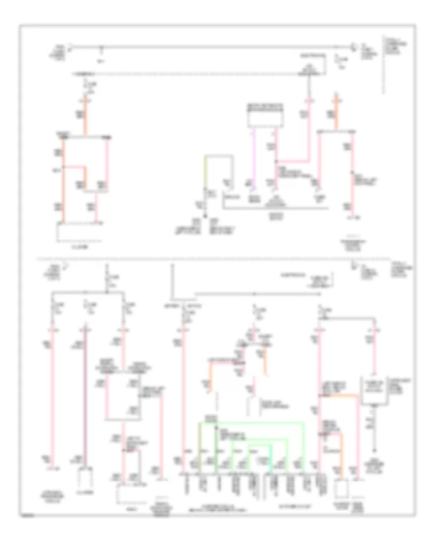 Power Distribution Wiring Diagram (2 of 3) for Dodge Caliber RT 2008