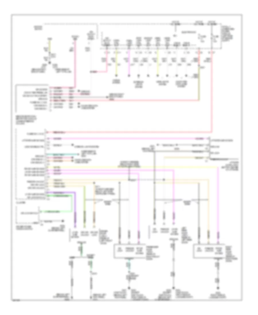 Power Door Locks Wiring Diagram for Dodge Caliber R T 2008