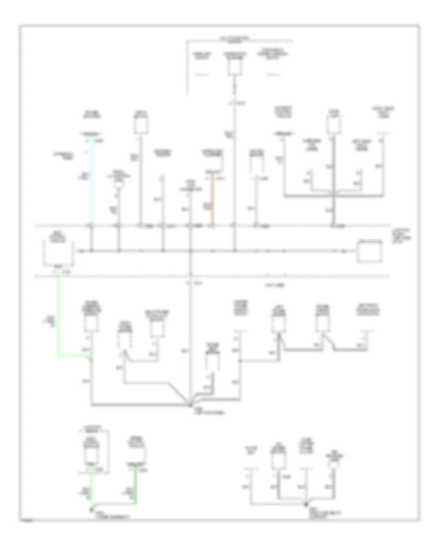 Ground Distribution Wiring Diagram (2 of 3) for Dodge Stratus 1996