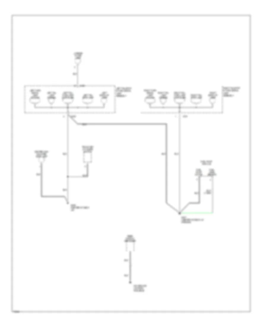 Ground Distribution Wiring Diagram 3 of 3 for Dodge Stratus 1996