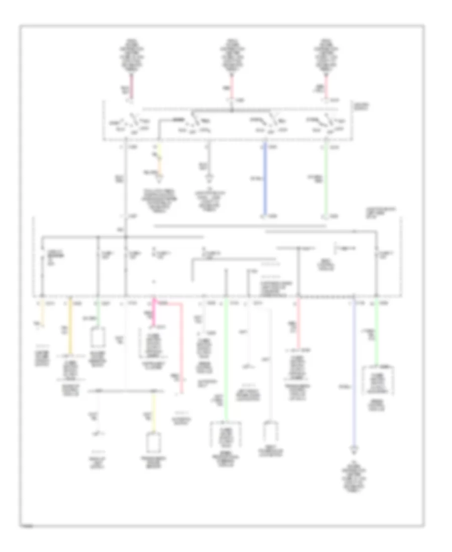 Power Distribution Wiring Diagram 3 of 6 for Dodge Stratus 1996