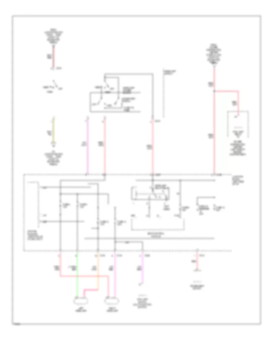 Power Distribution Wiring Diagram (5 of 6) for Dodge Stratus 1996
