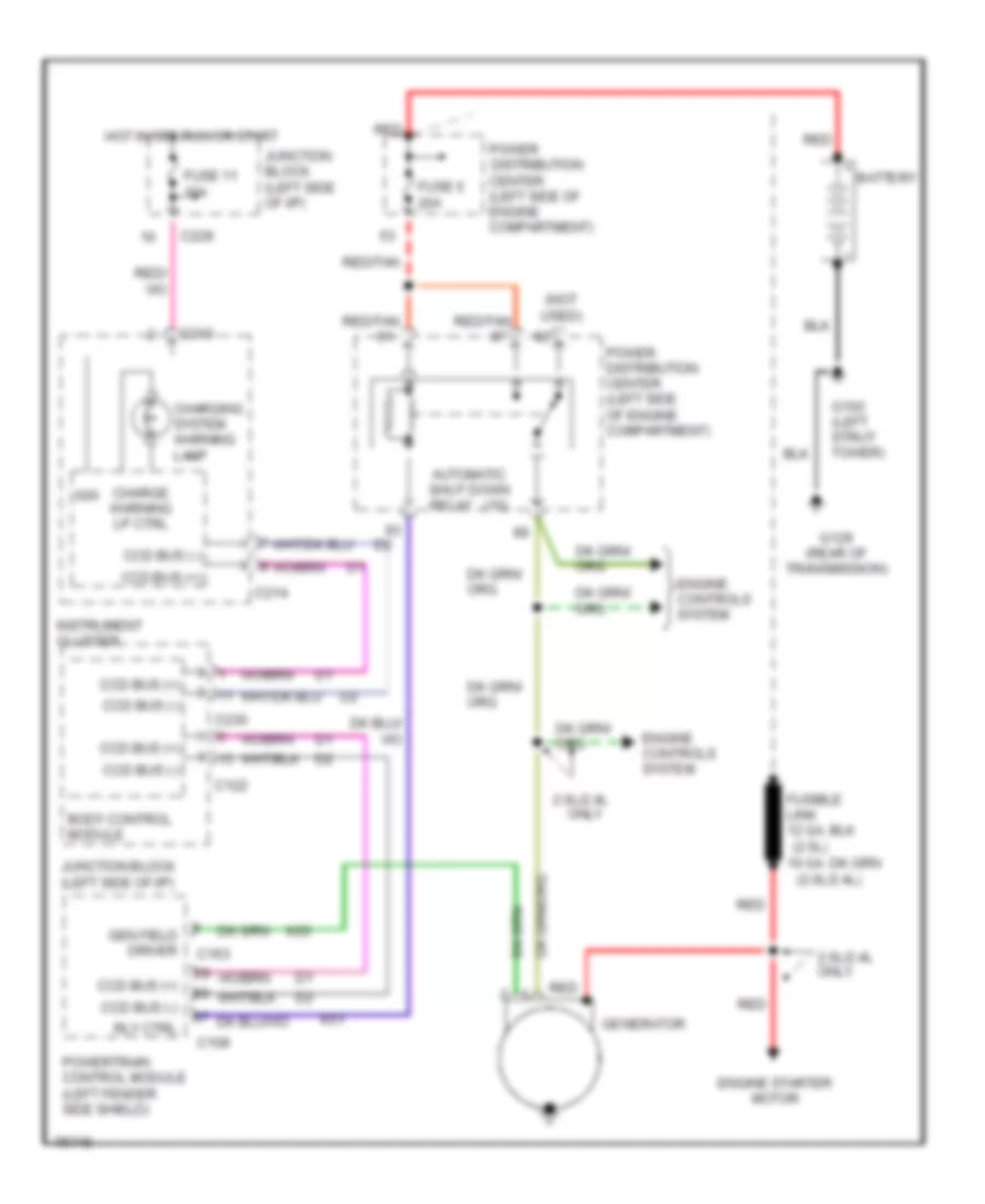 Charging Wiring Diagram for Dodge Stratus 1996
