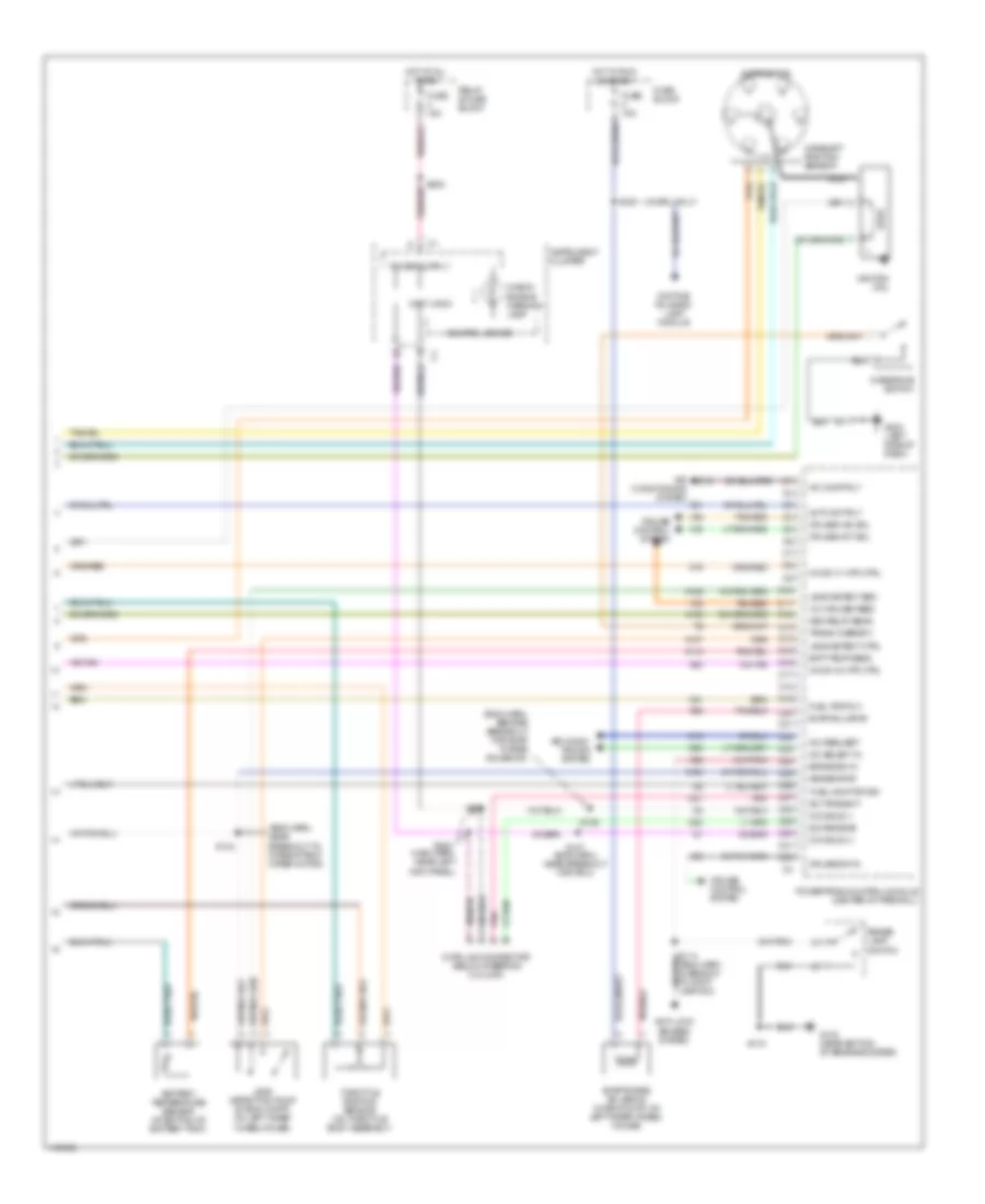 3.9L, Engine Performance Wiring Diagrams (3 of 3) for Dodge Ram Wagon B1500 2002