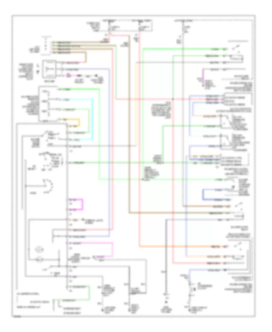 Front AC Wiring Diagram, Manual AC for Dodge Ram Wagon B1500 2000