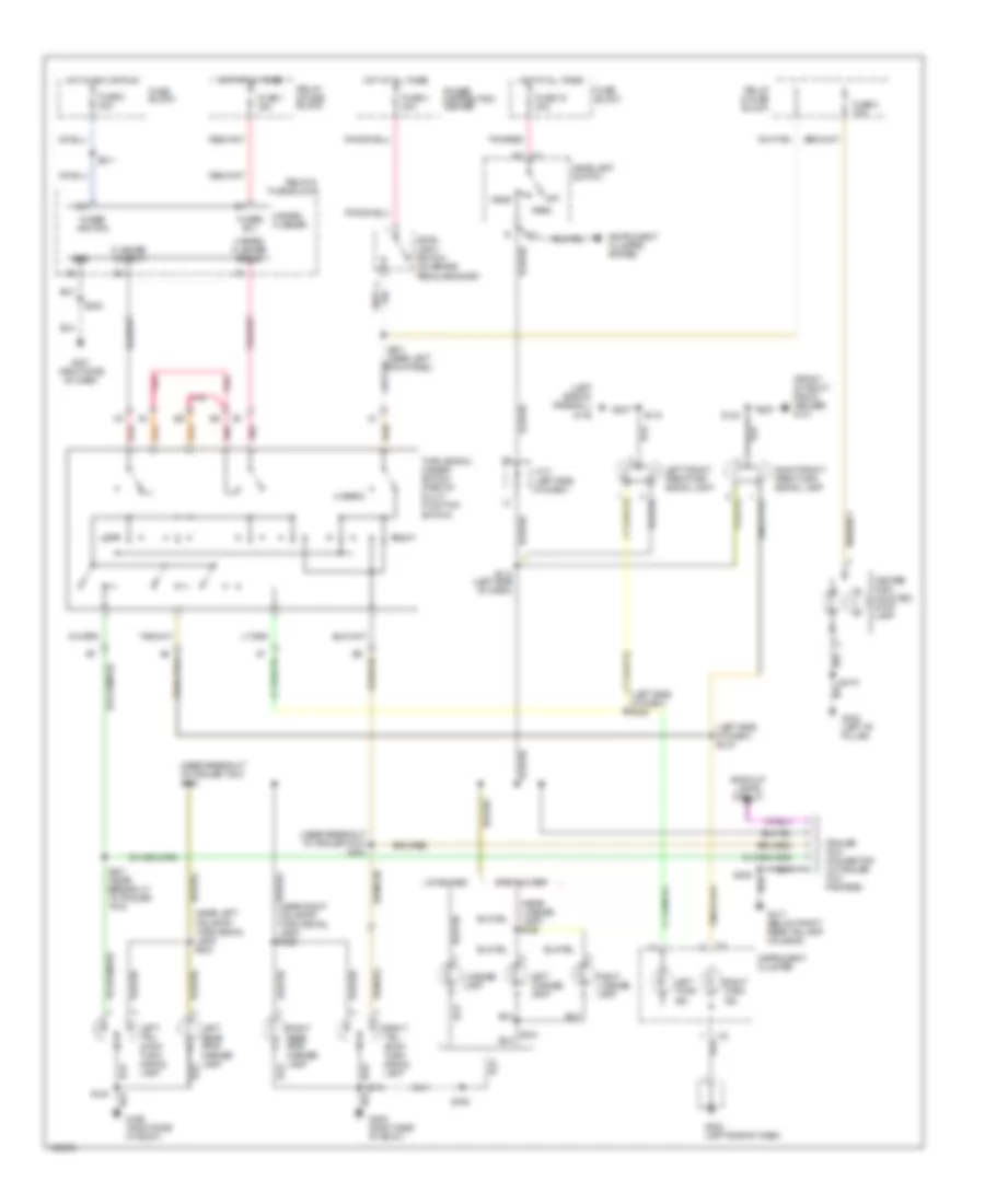 Exterior Lamps  Trailer connector Wiring Diagram for Dodge Ram Wagon B2000 1500