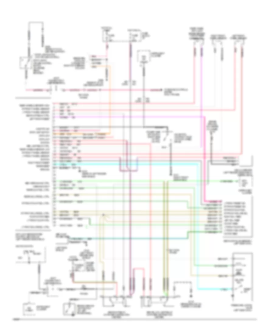 All Wheel ABS Wiring Diagram for Dodge Pickup R1994 1500