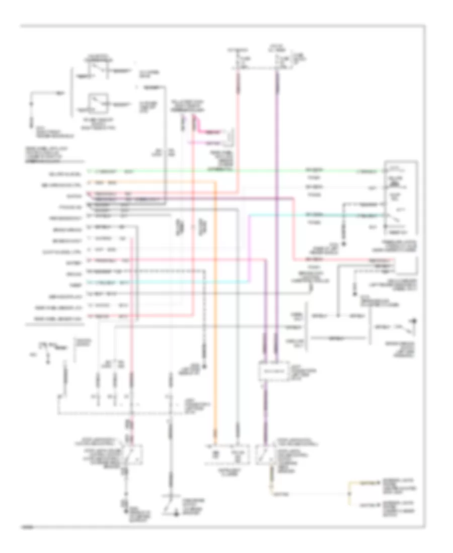 Rear ABS Wiring Diagram for Dodge Pickup R1500 1994