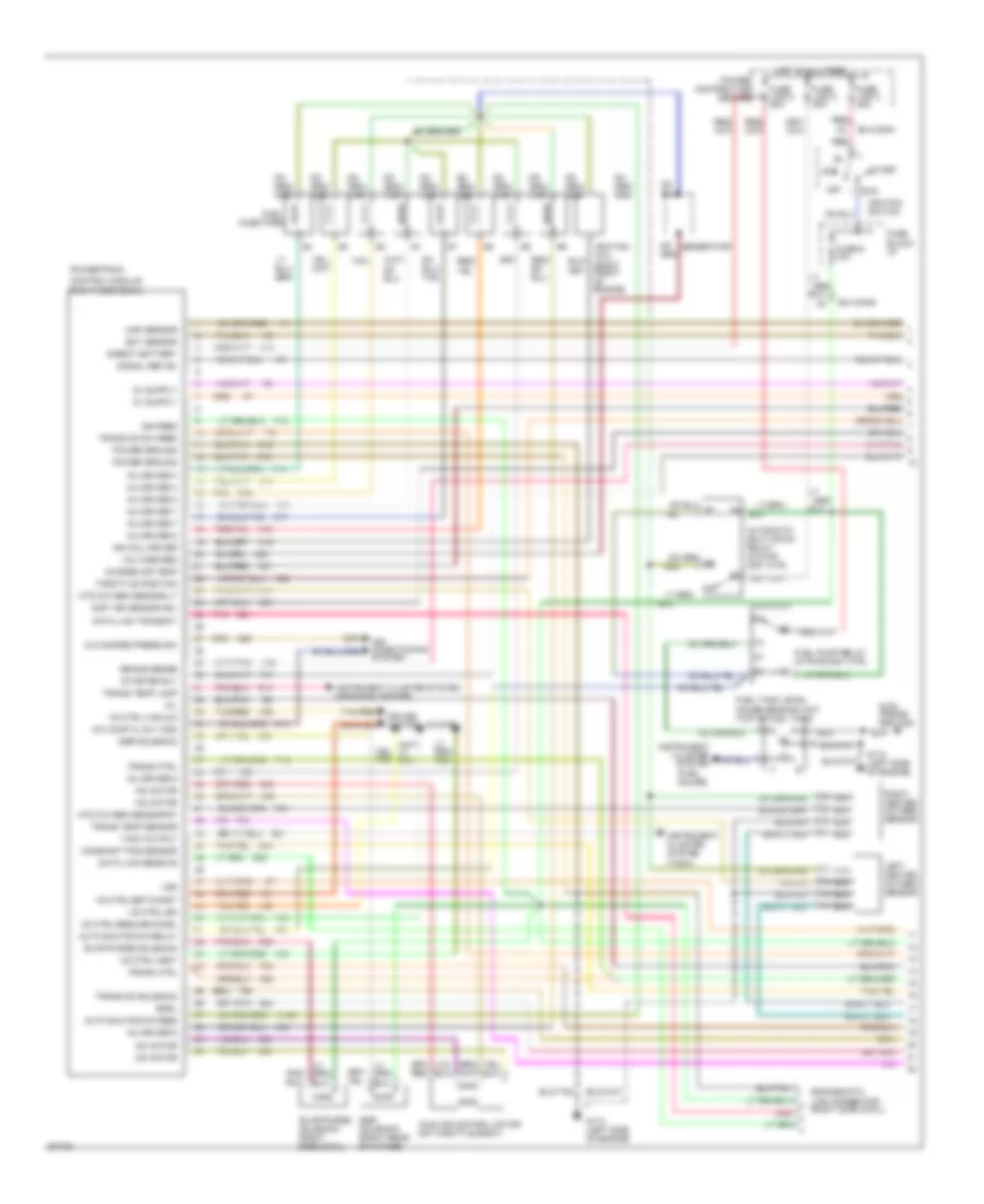 5.2L, Engine Performance Wiring Diagrams (1 of 2) for Dodge Pickup R1500 1994