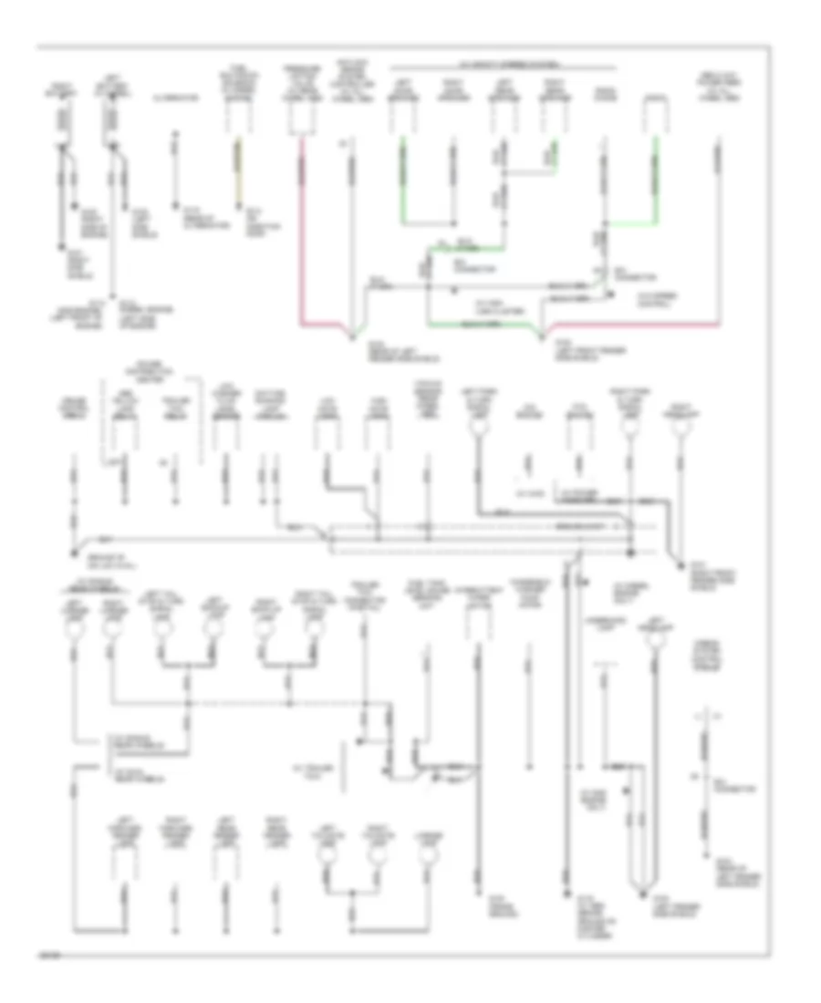 Ground Distribution Wiring Diagram 1 of 2 for Dodge Pickup R1994 1500