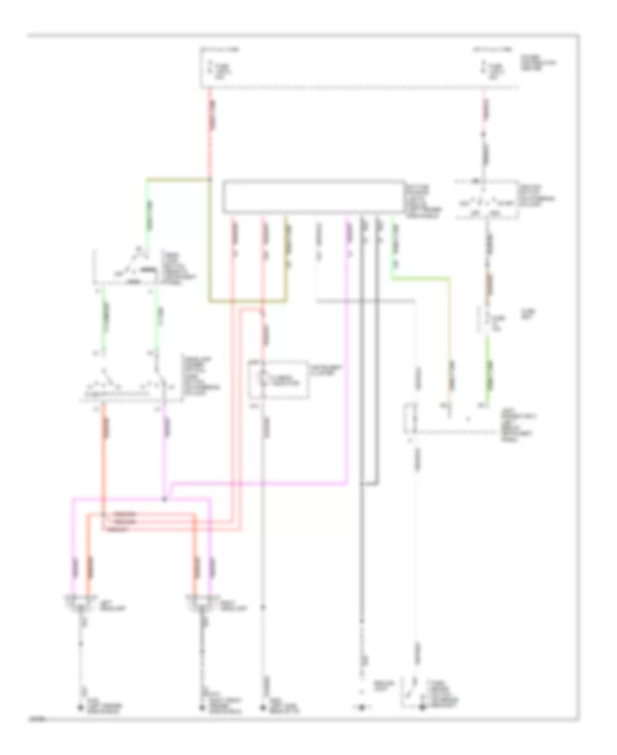 Headlamps Wiring Diagram with DRL for Dodge Pickup R1994 1500