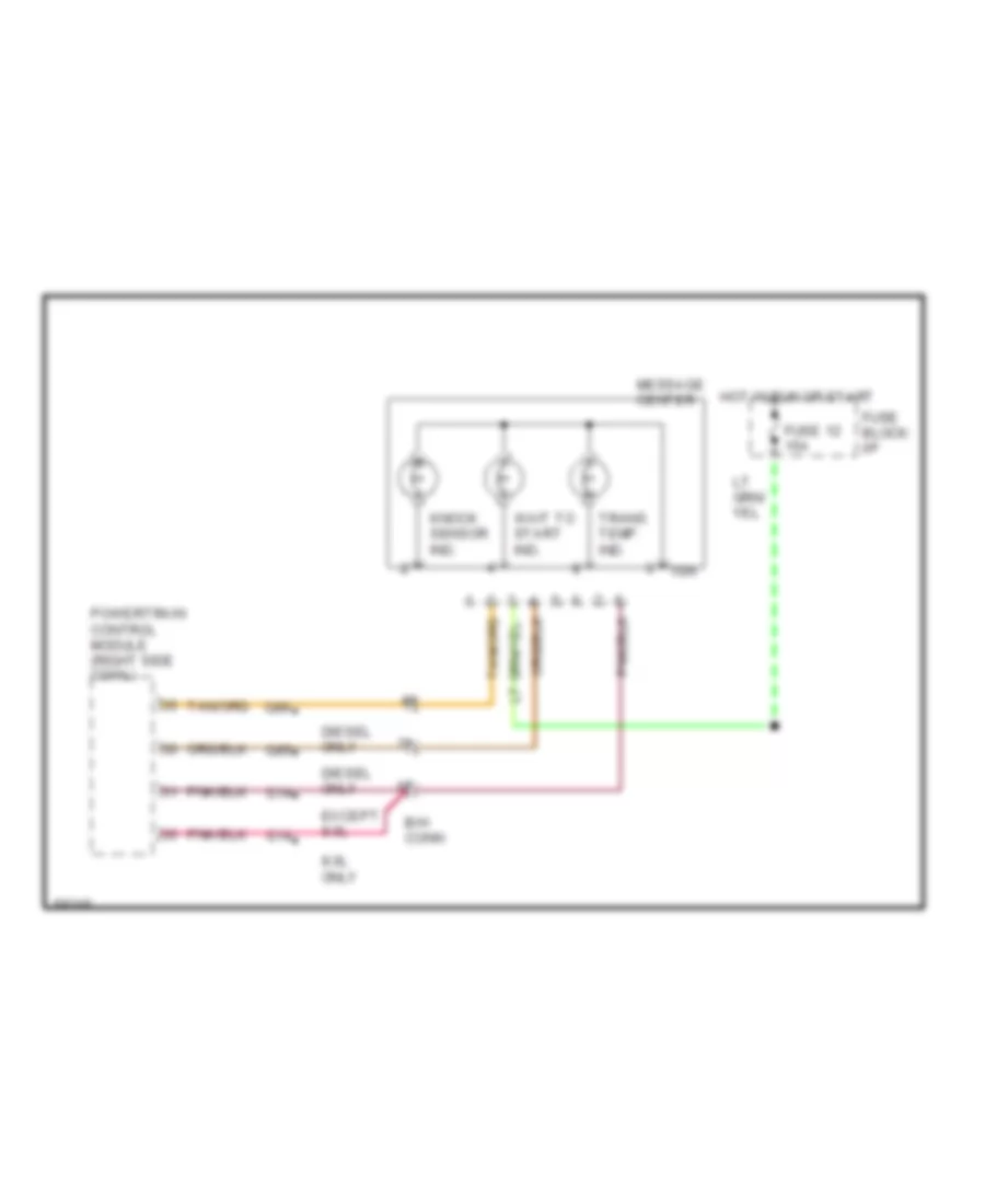 Message Center Wiring Diagram for Dodge Pickup R1500 1994