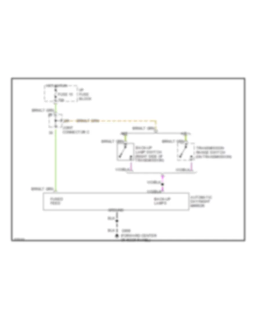 Photochromic Mirror Wiring Diagram for Dodge Pickup R1994 1500