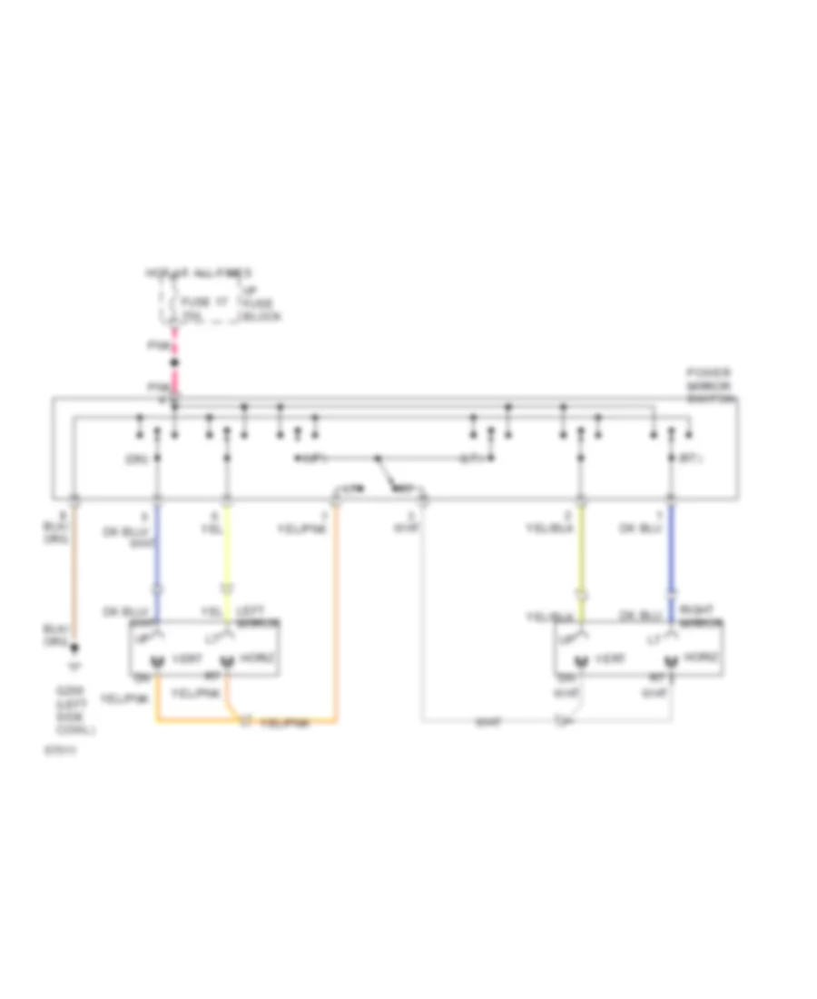 Power Mirror Wiring Diagram for Dodge Pickup R1994 1500