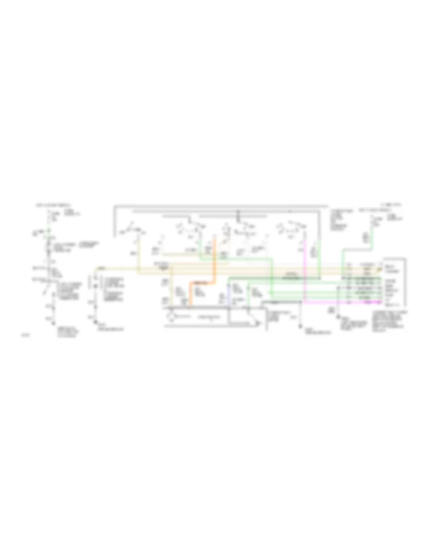 Interval WiperWasher Wiring Diagram for Dodge Pickup R1500 1994