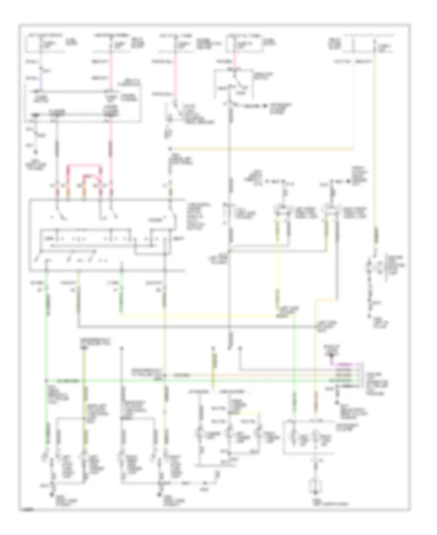 Exterior Lamps  Trailer connector Wiring Diagram for Dodge Ram Wagon B2000 2500